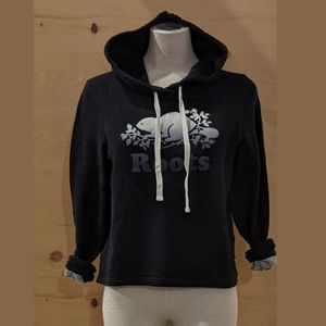 Cropped Roots Ombre Hooded Pullover